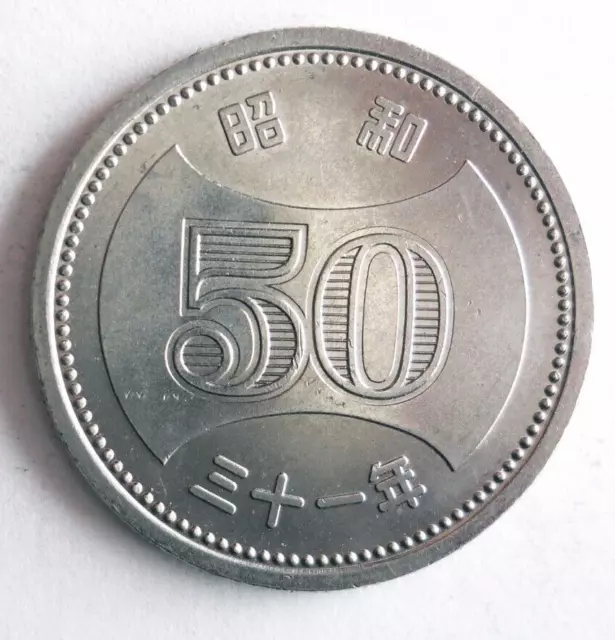 1956 JAPAN 50 YEN - High Quality Key Coin - FREE SHIP - Bin #705