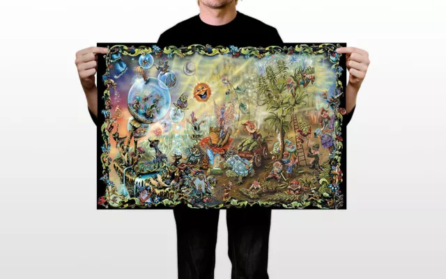 Psychedelic Trippy Fantastic Nature Landscape Wall Art Home - POSTER 20"x30" 3