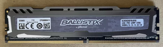 Micron Crucial Ballistix Sport 4GB DDR4 2400MHz RAM BLS4G4D240FSB.8FBD