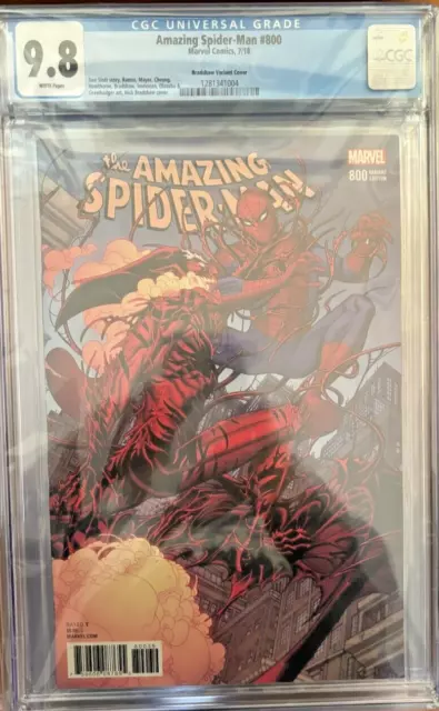 Amazing Spider-Man #800 (Marvel Comics July 2018) Bradshaw Variant Cover CGC 9.8