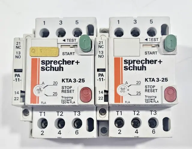 Sprecher+Schuh KTA3-25- Démarreur de moteur manuel 20-25A