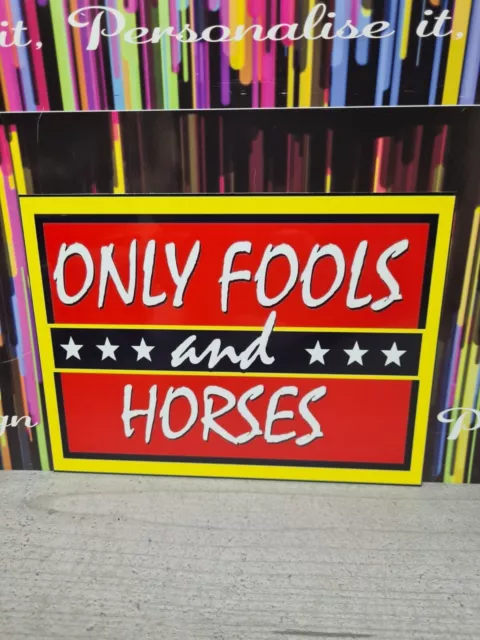 Only Fools and Horses Metall Blech Wandschild Plakette Retro Bier Pub Bar Mann Höhle