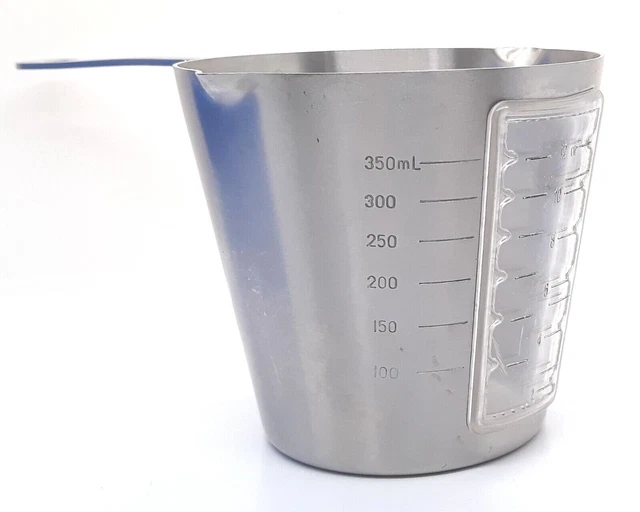 AMCO Stainless Steel 2 Cup Size Measuring Cup With Plastic Window