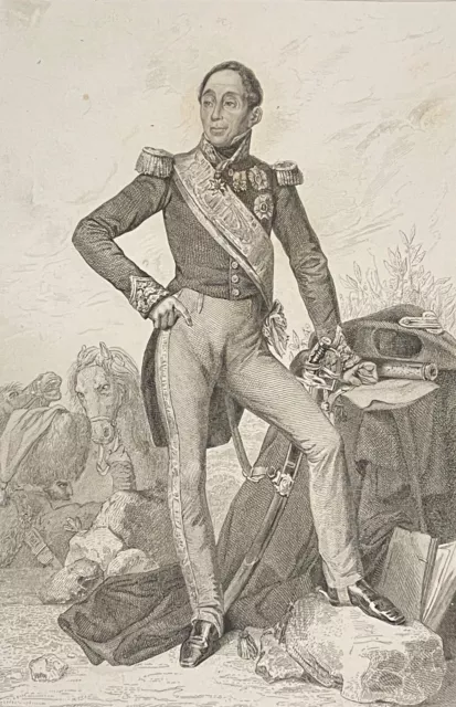 Emmanuel de Grouchy 1766-1847 Maréchal Empire Napoléon Bonaparte France C 1840