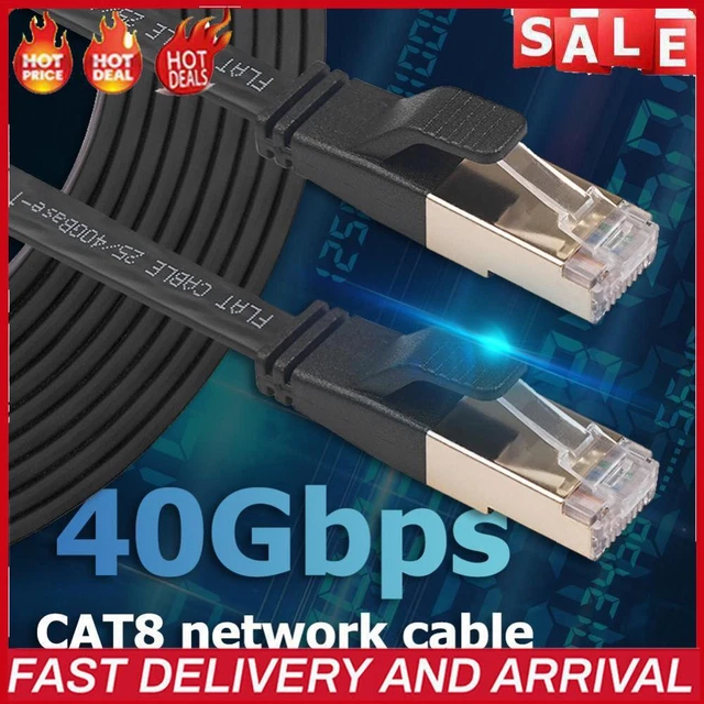 Cable Ethernet Cable RJ45 Cat8 40Gbps 5m LAN 26AWG Patchcord