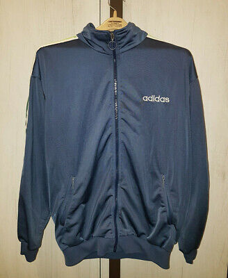 Vintage anni 90 Adidas giacca tuta Blu D6 F180 tg 6 veste L
