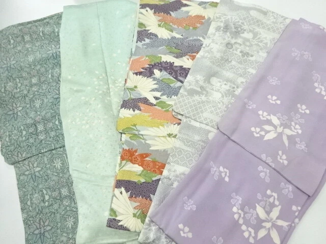 40609# Japanese Kimono / Antique Kimono / Set Of 5