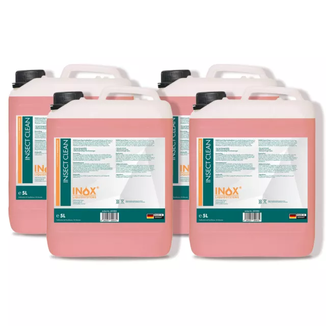 Detergente insetti INOX® Insect Clean, 4x 5L - rimozione insetti pulizia auto