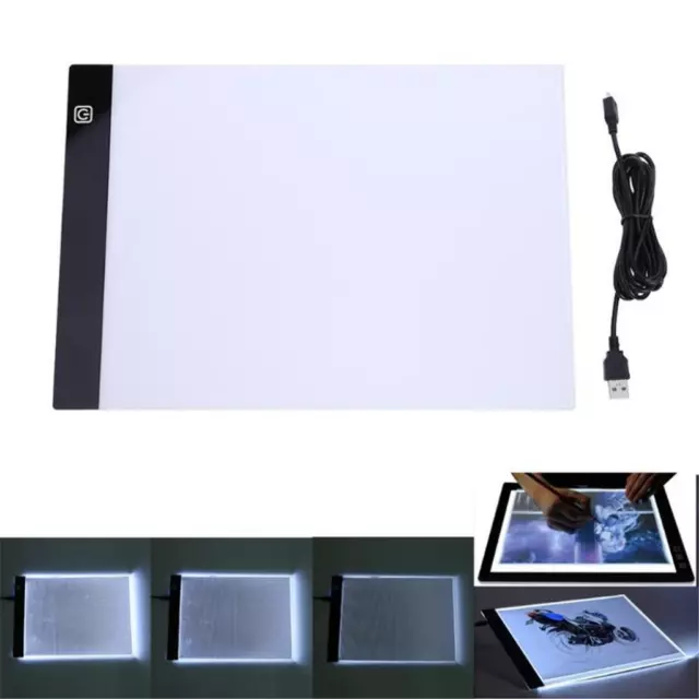 A4 LED Digitial Stencil Tracing Drawing Board Copy Illuminated Tablet Panel