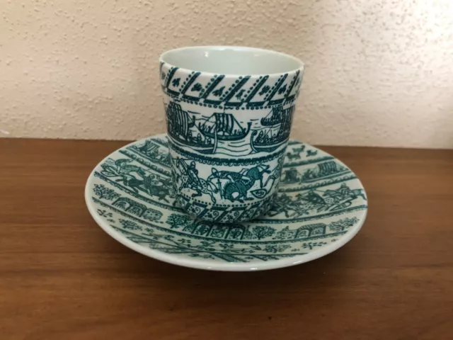 Nymolle Art Faience Hoyrup Cup & Saucer Limited Edition Denmark