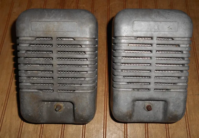 Set Pair Lot of 2 Vintage Drive-In Movie Theatre Speakers CBX MARK II UNTESTED