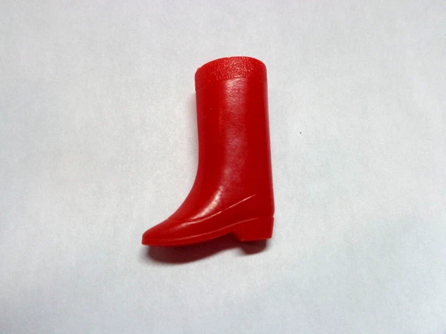 Rare Vintage Red Boot Japan Barbie Francie Skipper Single Mid Calf Squishy Europ