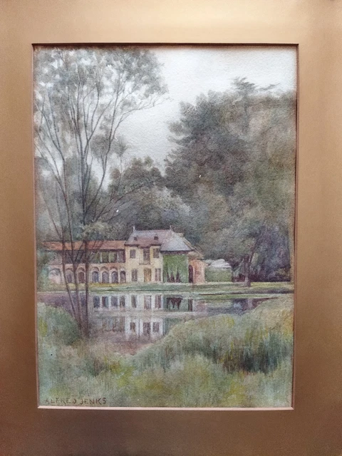 Alfred J. JenksInghilterra 1891-1938 Splendido acquerello 1920 circa firmato!