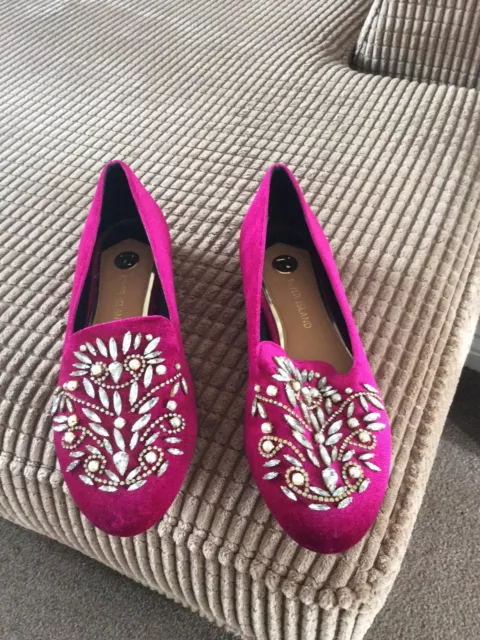 Womens River Island Pink Loafer Sjze 6 New Flat