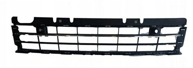 Grille D'Aération Avant Centrale Noire Et Chromée Compatible BMW F10 F11 F18 2010-2016