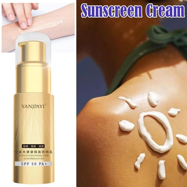 SPF50 PA Lozione Solare Isolamento Impermeabile Sbiancante Crema Protezione Sole E6S2