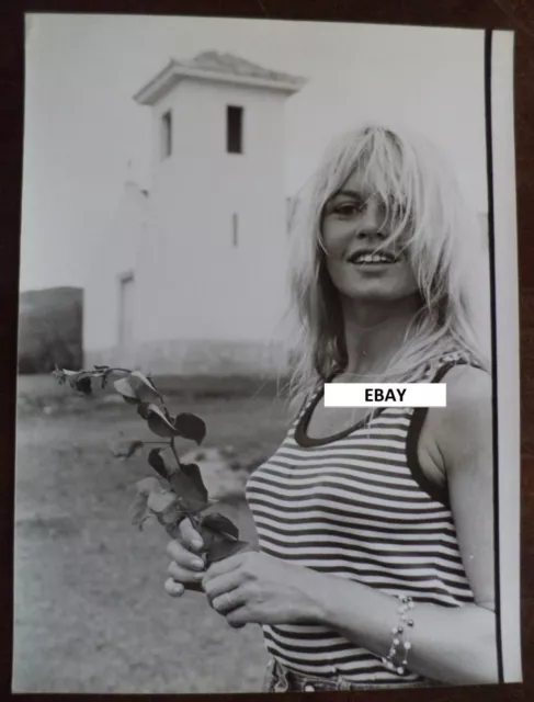 Photo argentique d'époque BRIGITTE BARDOT Brésil 1964 (18 x 24 cm) Rigide