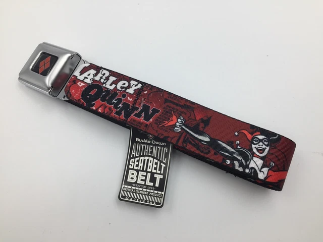 Harley Quinn “Seatbelt Style” Belt • Officially Licensed • DC Comics • New