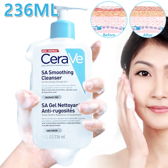 CERAVE SA SMOOTHING Cleanser 236ml/8oz Face And Body Wash With