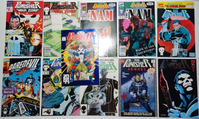 Lot of 11 Marvel Comics The Punisher Armory #3 War Zone #1 & More SEE PICTURES!