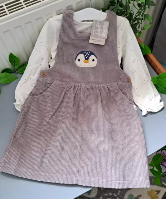Baby Girl 18-24 Months BNWT John Lewis Thick Supersoft Dress Set