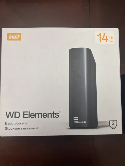 WD Elements Desktop External Hard Drive  14TB, USB 3.0 external hard drive