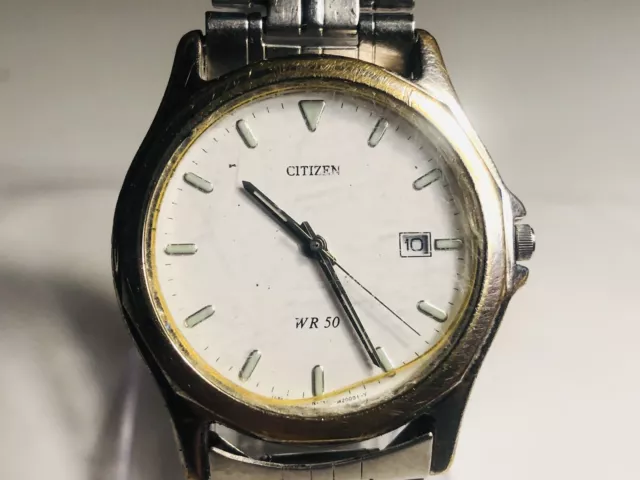 1990er Citizen WR50 Quartz HAU Neue BAT Bicolor Japan 2