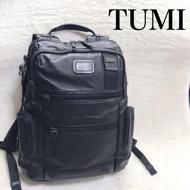 Tumi Alpha Bravo Backpack Backpack Leather Black Exp