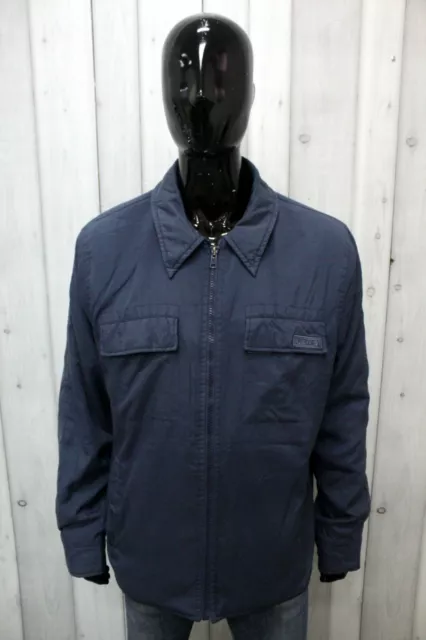 Giubbotto Levi's Uomo Taglia XL Blu Giubbino Invernale Giacca Jacket Logo Man