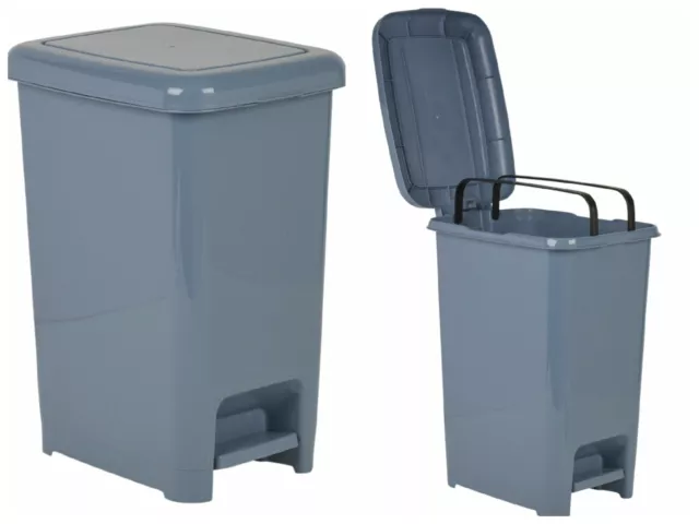 Cestino pedali in plastica bagno rifiuti spazzatura cucina ufficio spazzatura casa bidone della spazzatura 10 L 2