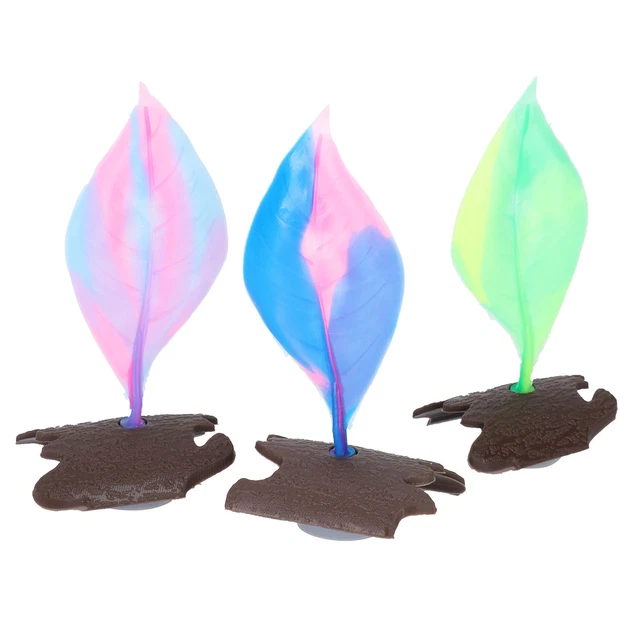 3pcs Aquarium Floating Betta Bed Leaf Hammock Fish Resting Leaf Fish Tank Decor