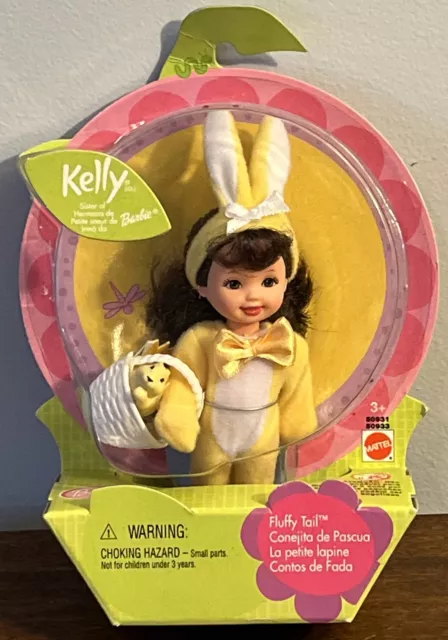 Barbie Kelly Fluffy Tail Special Edition Doll Yellow Easter Bunny Foreign 2002