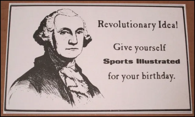 1971 George Washington Sports Illustrated Print Ad Advert Clipping Revolutionary