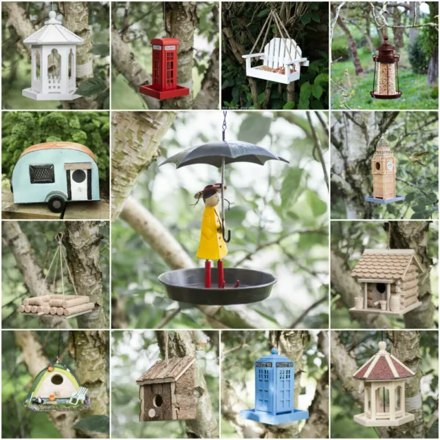 Novelty Bird House Feeder Bath Garden Hanging Nest Box Feeding Station Outdoor