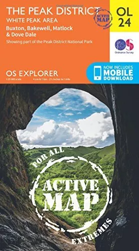 OS Explorer ACTIVE OL24 The Peak District (OS Explorer Map... by Ordnance Survey