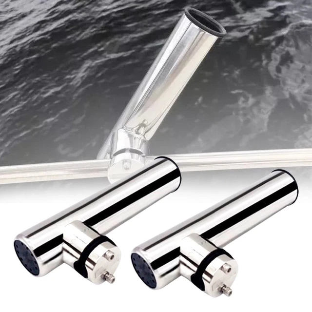 ZONADAH Lot De 2 Supports De Canne à Pêche Robustes En Acier Inoxydable 316, Qualité Marine, Support De Canne à Pêche, 30 Degrés