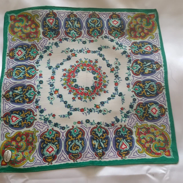 "Fazzoletto vintage SETA?, ""Roselen Crepe Scamoscio"