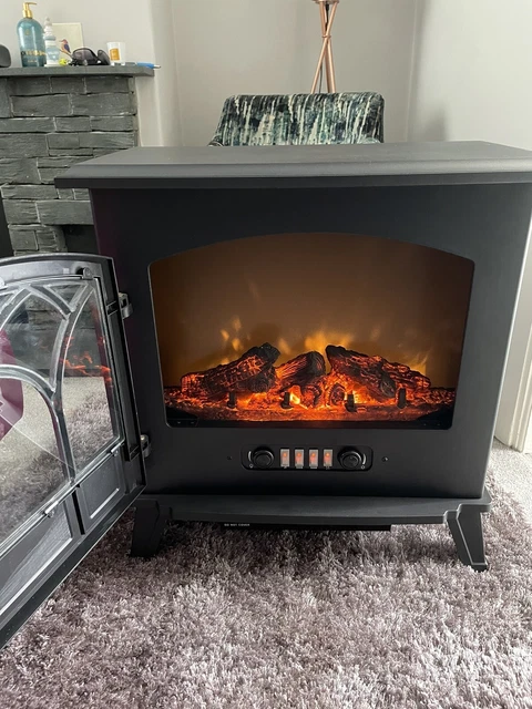 DUNELM 1850W ELECTRIC Fire £115.00 - PicClick UK