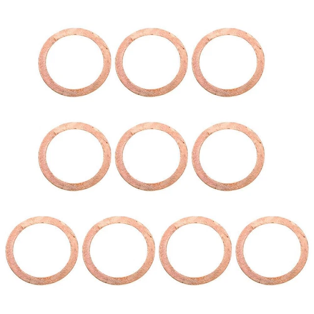 Copper Sealing Washer M6 X 10 X 1.0mm - Pack 100 31826