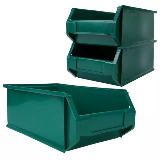 Stapel-Kiste Sortier-Kiste Lager-Kiste Plastique Boîte de Pile Vert 50 x 31,5 x