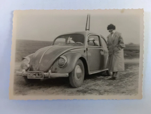 ORIGINAL FOTO 1953 VW KÄFER BREZEL MIT schwarzem Kennzeichen . EUR 2,50 ...