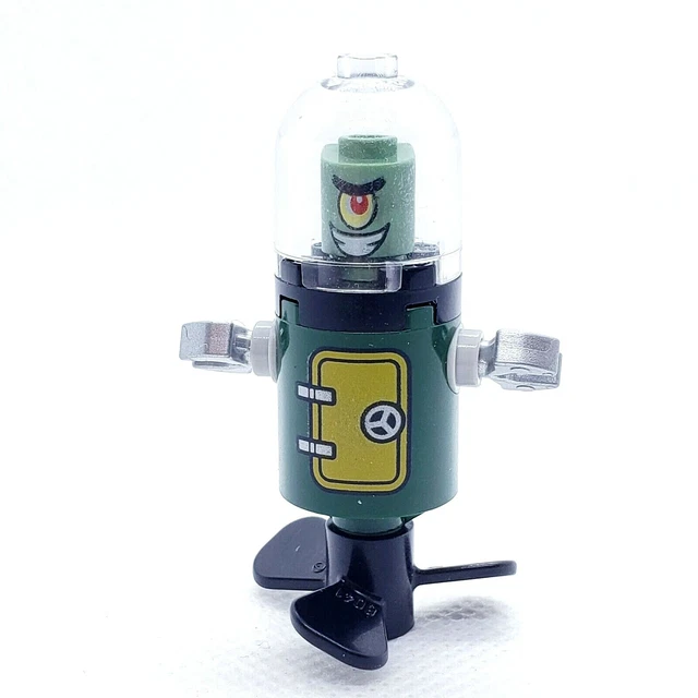 LEGO MINIFIGURE PLANKTON Domed Helmet bob027 Spongebob Squarepants EUR