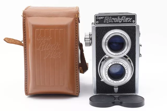 《 TOP MINT in CASE 》Ricoh Super Ricohflex 6x6 120 Roll Film Camera From JAPAN