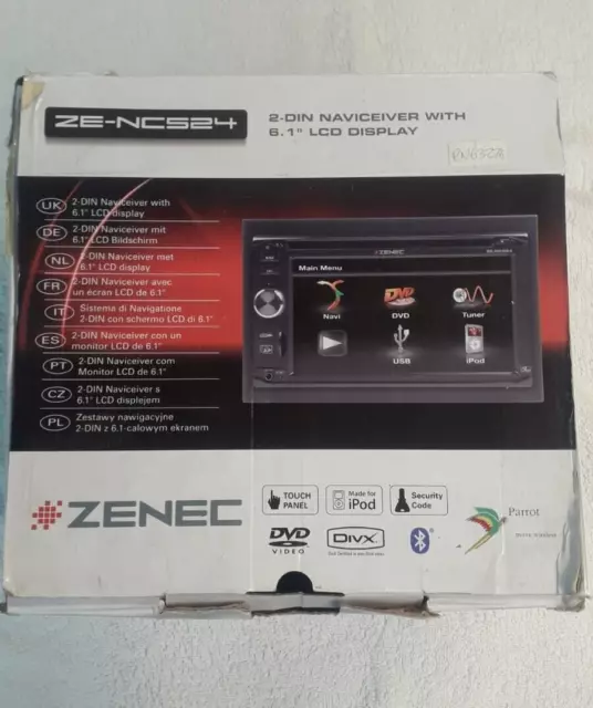 Zenec ZE-NC524 Double Din CD/MP3/DVD Navigation Unit