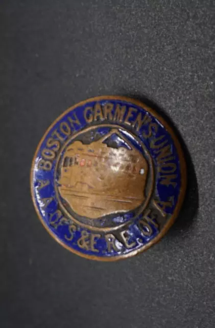 Vintage Carmen's Union Boston, Massachusetts Fraternal Organization Badge