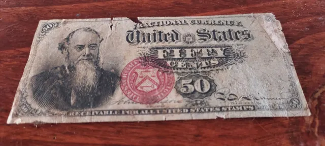1863 50c Fifty Cents Fractional Currency