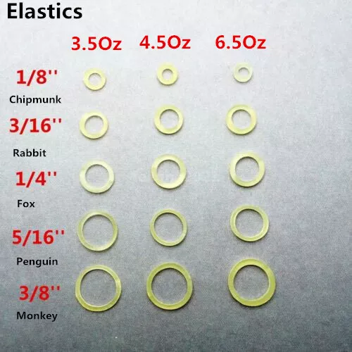15 Sizes Dental Orthodontic Rubber Bands Elastics Latex Braces 3.5 /4.5 /6.5 oz