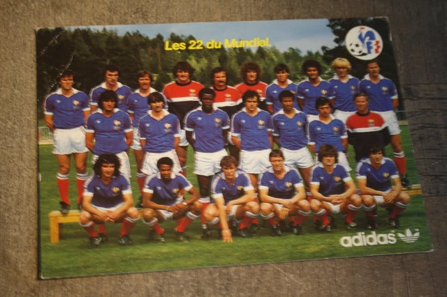 Carte Officielle Équipe De France EURO 84 - Collector Vintage - Modifié ? Non