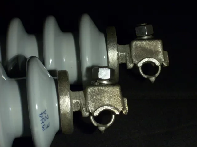 Two NEW McGraw Edison Cooper Kyle V6H 14.4 kV 200 A Porcelain Recloser Standoffs