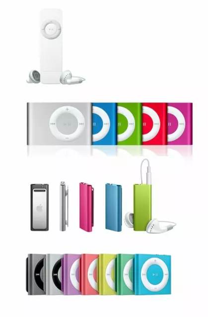 Apple iPod Shuffle 1. 2. 3. 4. Gen - 1GB 2GB - silber schwarz blau rosa gold